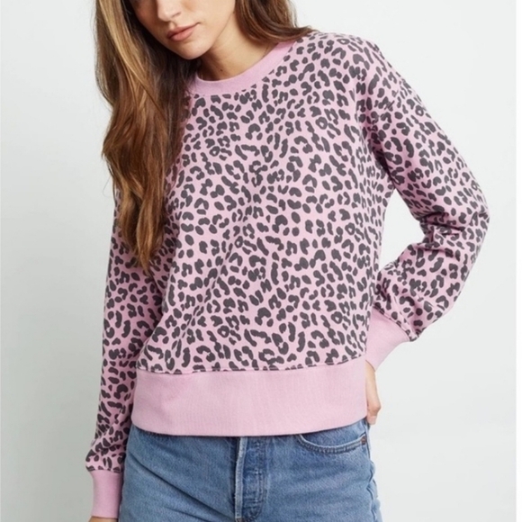 Rails Ramona Pink Jaguar Sweatshirt - Picture 1 of 5
